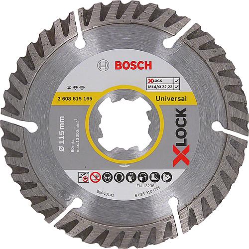 Diamant-Trennscheibe BOSCH® Standard für Beton und Mauerwerk mit X-Lock Aufnahme Standard 1