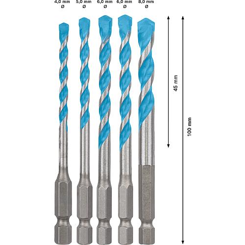Mehrzweckbohrer-Set EXPERT, 5-teilig Anwendung 1