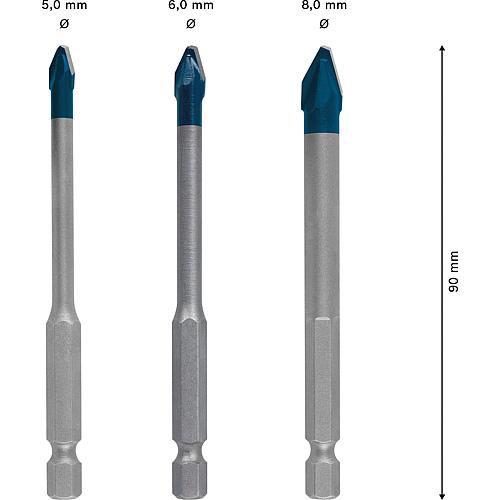 Fliesenbohrer-Set EXPERT, 3-teilig Anwendung 1