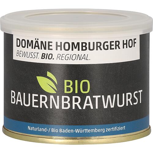 Bio Bauernbratwurst, 200g Dose, VPE6 Standard 1