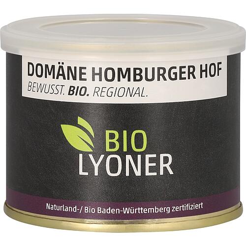 Organic Lyoner sausage, 200g tin, PU 6 Standard 1
