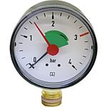 Heizungsmanometer 63 mm ø DN10 (3/8") radial