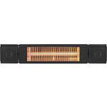 Infrared heater Heat and Beat with Bluetooth loudspeaker and LED background lighting