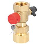 Cap valve with drain