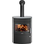 Poele Agero 2.0, 7KW steatite, corps acier noir