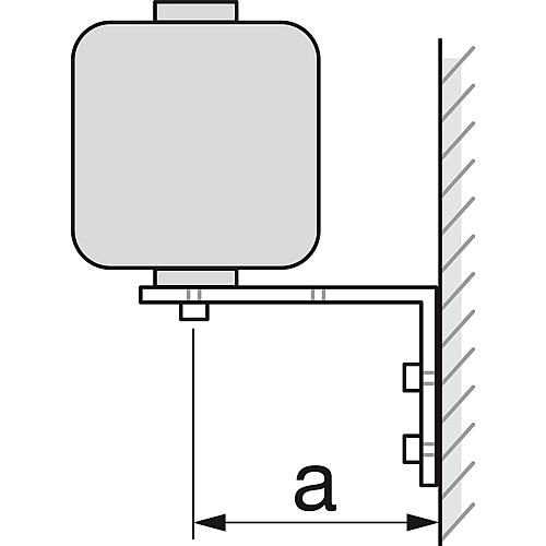 Wandkonsole 85, schallgedämmt Standard 2