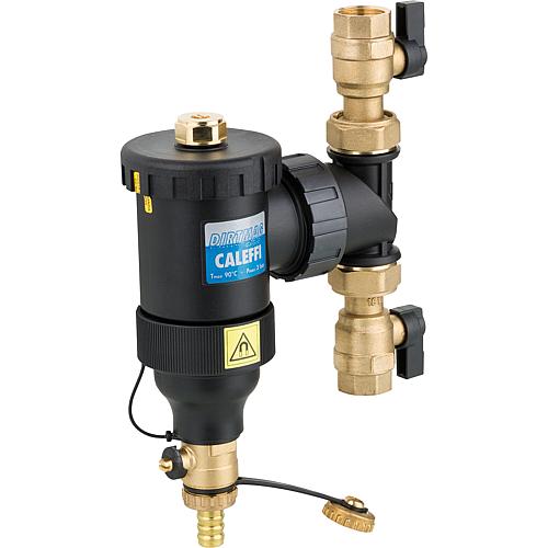 Magnetite sludge separator DIRTMAGPLUS® with shut-off ball valves Standard 1