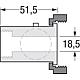 Shut-off ball valve model MiniPump Standard 4