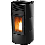 Club Air 10 R pellet stove, basic appliance with black ceramic cladding, 10 KW