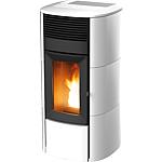 Club C. Air 12 R pellet stove, basic appliance with white ceramic cladding, 11.9 KW