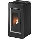 Pellet stove Cadel Prince Plus 11, T1 basic wi-fi unit with casing, anthracite metal, 11 kW, warm air distribution