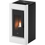 Pellet stove Cadel Prince Plus 11, T1 basic wi-fi unit with casing, white metal, 11 kW, warm air distribution