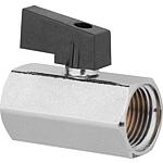 Mini ball valve IT x ET with short lever