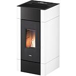 Pellet stove Cadel Cristal 9, cladding metal, white