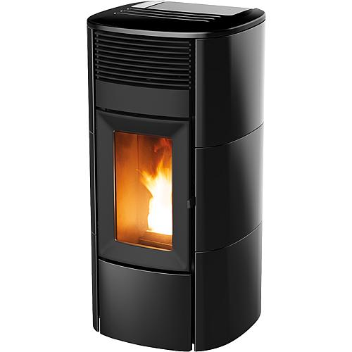 Club Air 10 R pellet stove, basic appliance with black ceramic cladding, 10 KW