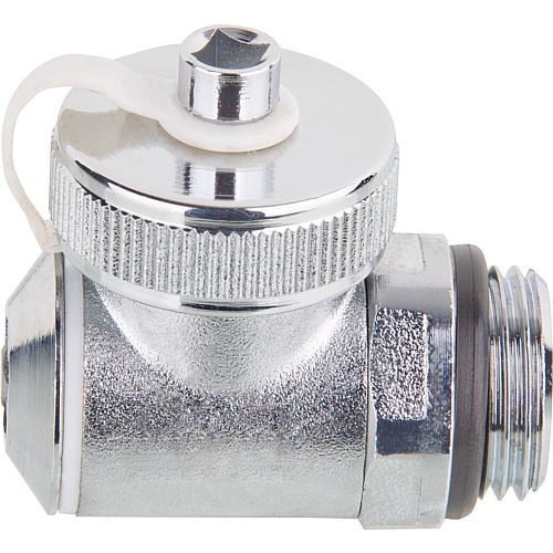 Fill and drain tap 1/2" self sealing nickel plated