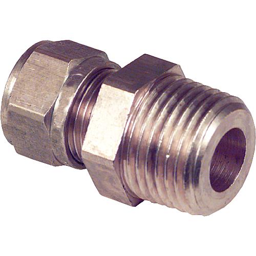 Compression fitting made of brass, conical thread (ET)