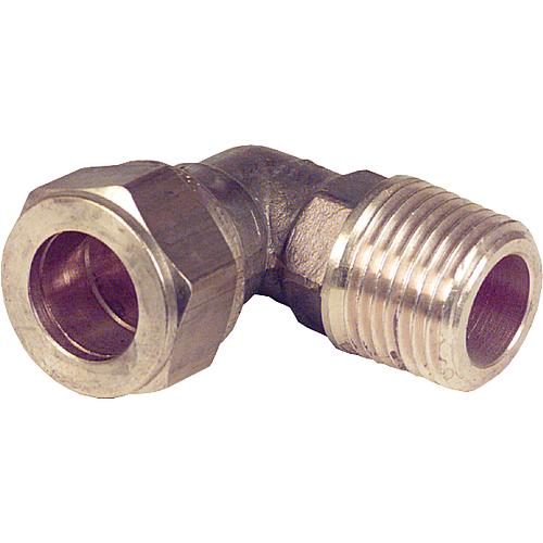 Compression fitting made of brass, screw-in bracket (ET)