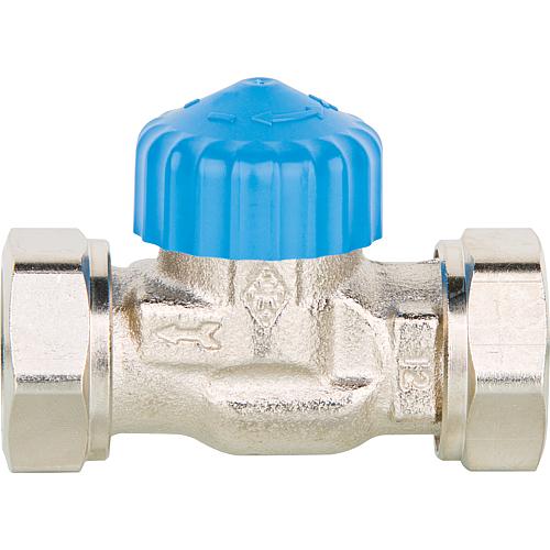 Thermostatic valve body Straight flat sealing DT 15 (1/2''), Kvs 2.50