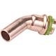 Copper press fitting 
Elbow 45° (i x e) Standard 1