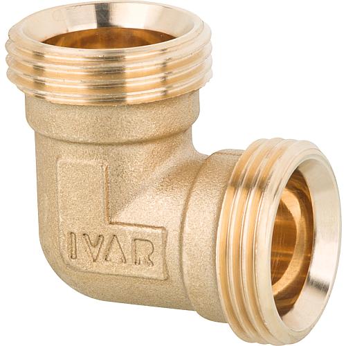 Offset screw connector ET x ET Euroc. x Euroc. brass bare