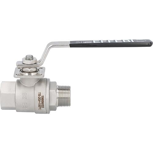 Gas ball valve stainless steel 3/4” ET/IT PN100 DVGW