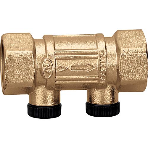Controllable backflow preventer, IT on both sides