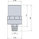 Water impact damper DN 15 (1/2") ET, model 525 ANTISHOCK Standard 2