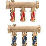 Brine manifold for heat pumps with ground collectors
