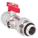 Connection ball valve IT/ET for heating circuit and underfloor heating manifold, straight model
