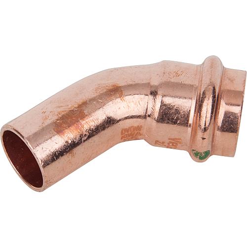 Copper press fitting 
Elbow 45° (i x e)