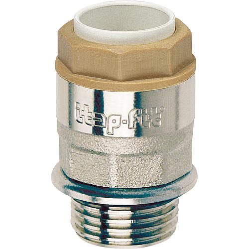 Push fitting transition nipple, nickel-plated Standard 1