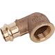 Copper press fitting junction elbow 90° with IT