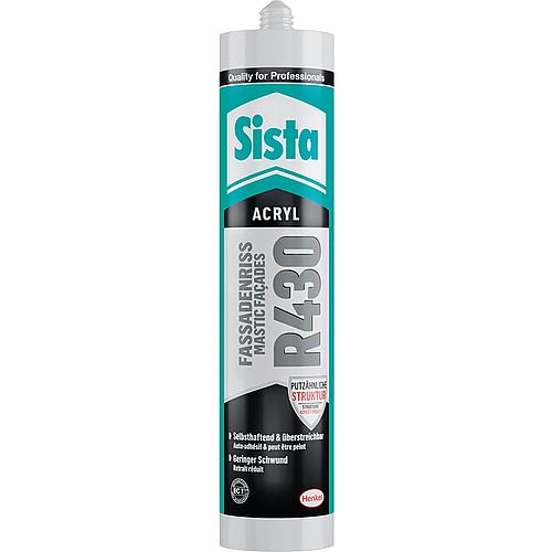 Fassaden-Acryl SISTA R430 altweiß (mit Körnung: grob) 300ml Kartusche