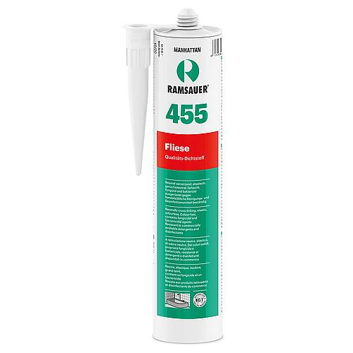 Silicone sanitaire 455 à réaction neutre 310ml couleur : blanc