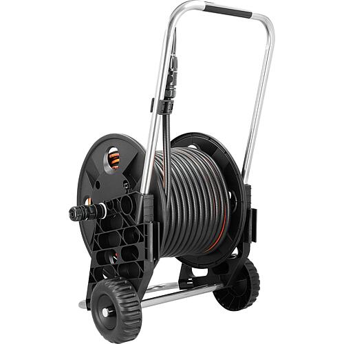 Plastic/aluminium hose trolley, Genius set 
with 30 m hose and spray nozzle Anwendung 5