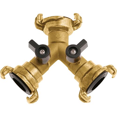 GEKA two-way valve with ball shut-off valve Standard 1