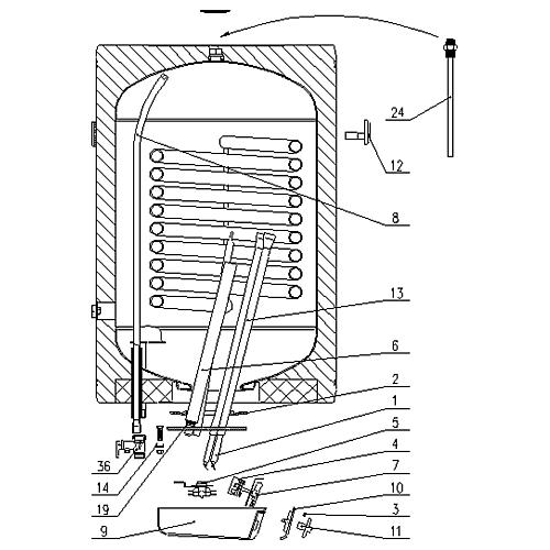 Ersatzteile zu Warmwasserspeicher GBK 80 - 150 Standard 1