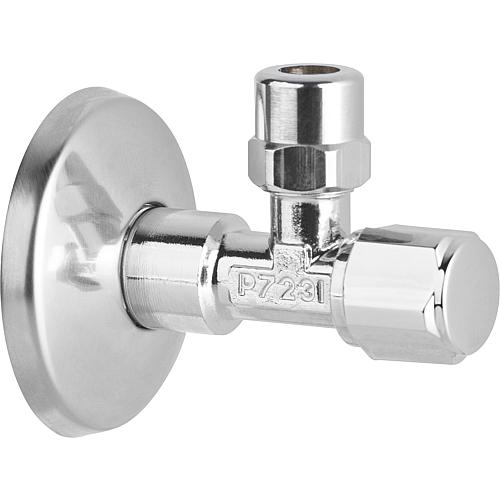 Angle valve evenes, chrome-plated, long,
DN 15 (1/2”) Standard 1