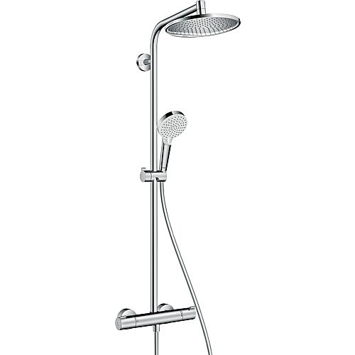 Shower system Showerpipe 240 Crometta S 1jet, with thermostat Standard 1