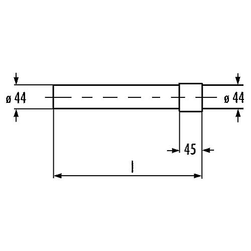 Spülrohrverlängerung mit Muffe und Klebstoff Standard 2