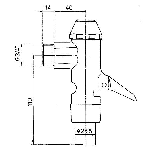 Ersatzteile für WC Druckspüler Typ 828 Standard 1