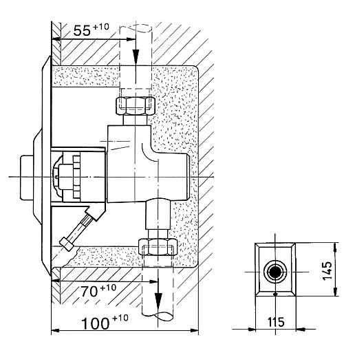 Ersatzteile für Urinal Druckspüler Typ 601 Standard 1