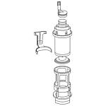 Ablaufventil-Set mit Inhalt: Füllventilhalter,Niederhalter, Ablaufventil,Ablaufkorb