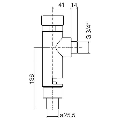 Pièces de rechange pour robinet temporisé WC type 877 VELA Standard 2