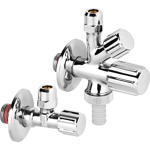 Fitting connection set self-sealing chrome-plated brass