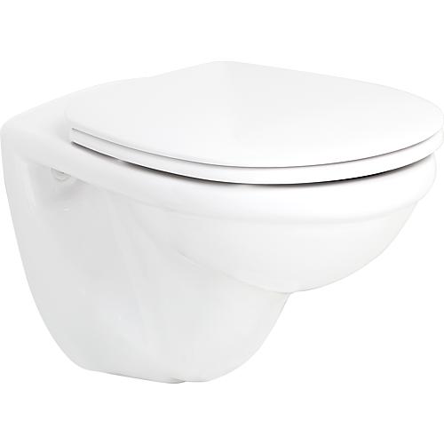 Wall-mounted flushdown toilet, D-Code basic Standard 1