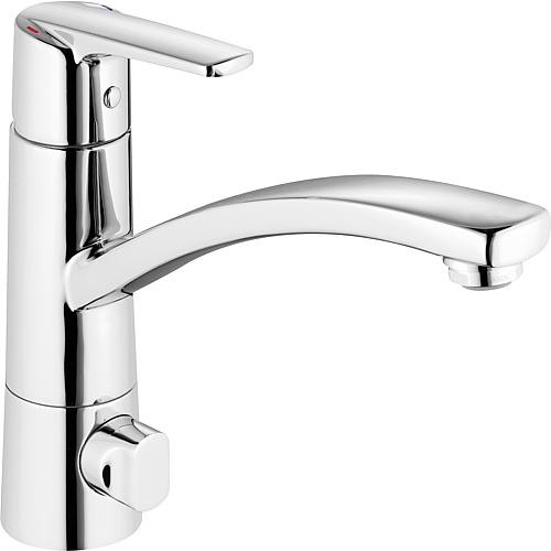Sink mixer Heinrichschulte Alpha 300 with appliance connection valve, projection 206 mm, chrome