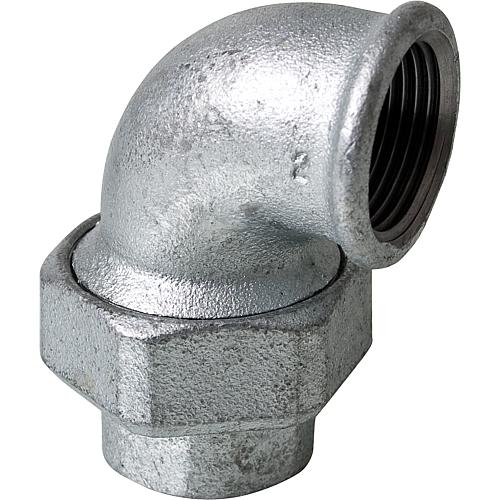 Elbow screw connector, flat sealing (IT x IT) Standard 1