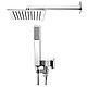 Einar shower set with overhead and handheld shower, square Standard 1
